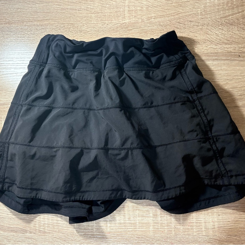 Lululemon Athletica Black Long Pace Rival Skirt